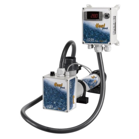 Topení - Heat Pool 9kW, 230/400V, Titan, el.průt.spínač,dig.termostat