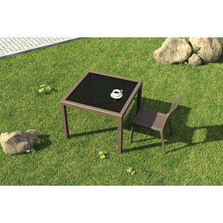 SIESTA EXCLUSIVE; Stůl BALI hnědý