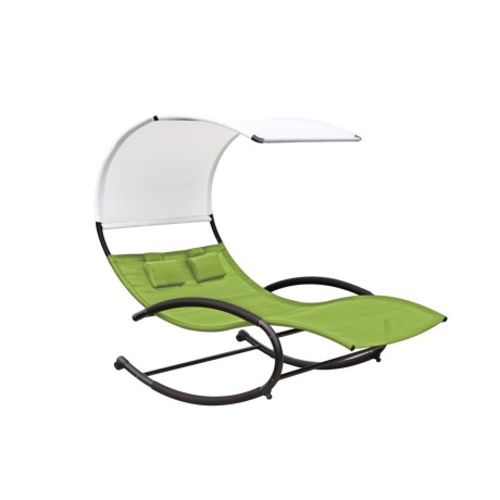 Vivere - Double Chaise Rocker # Green Apple
