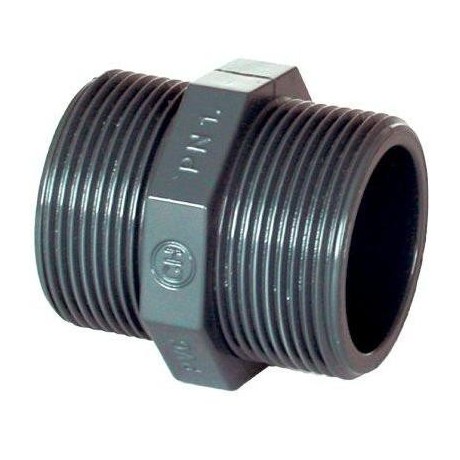 PVC tvarovka - Dvojnipl 2“ (vnější rozměr) 