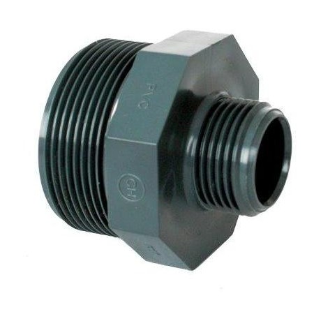 PVC tvarovka - Dvojnipl redukovaný 3/4“ x 1/2“ (vnější rozměr) 