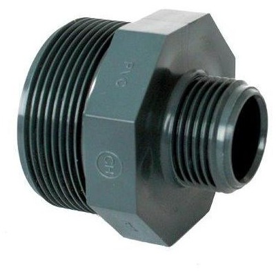 PVC tvarovka - Dvojnipl redukovaný 1 1/4“ x 1“ (vnější rozměr) 