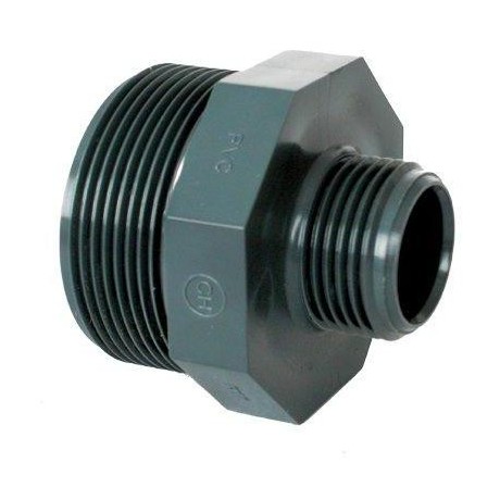 PVC tvarovka - Dvojnipl redukovaný 2 1/2“ x 2“ (vnější rozměr) 