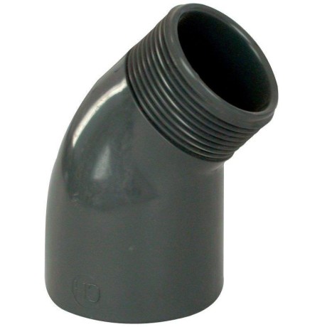 PVC tvarovka - Úhel 45° 63 x 2“ ext.