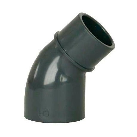 PVC tvarovka - Úhel 45° 50 (vnitřní rozměr) x 50 (vnější rozměr) 