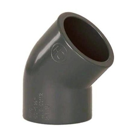 PVC tvarovka - Úhel 45° 50 mm