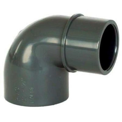 PVC tvarovka - Úhel 90° 50 (vnitřní rozměr) x 50 (vnější rozměr) 