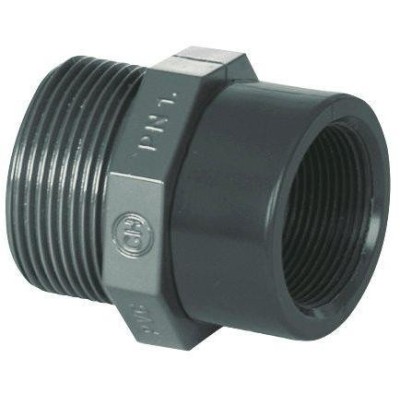 PVC tvarovka - Redukce 1 1/2“ (vnější rozměr) x 2“ (vnitřní rozměr) 