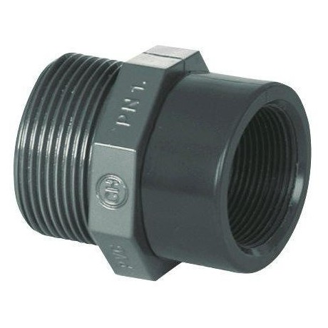 PVC tvarovka - Redukce 1 1/2“ (vnější rozměr) x 2“ (vnitřní rozměr) 