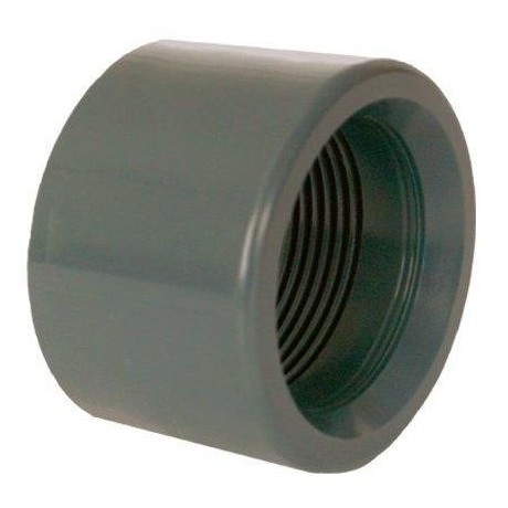PVC tvarovka - Redukce krátká vkládací se závitem 63 x 1 1/2“ (vnitřní rozměr) 