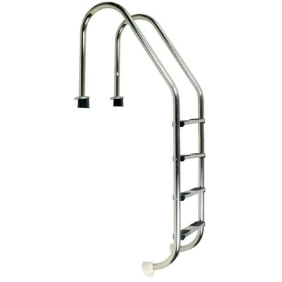 Žebřík nerez Standard s pouzdrem 4 stupňový, AISI 304