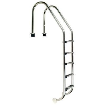 Žebřík nerez Standard s pouzdrem 5 stupňový, AISI 304