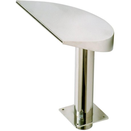 Chrlič - Půlměsíc široký,Š380 mm,připojení 75 mm,AISI 316,proud nahoru