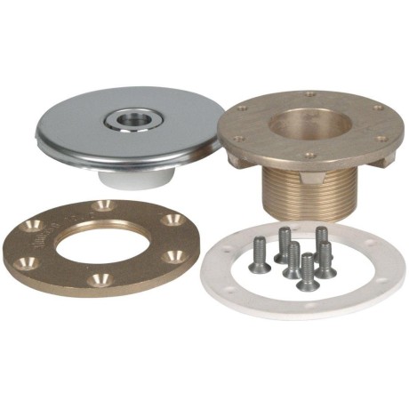 Vtoková tryska ⌀ 18 mm – závit 11/2" ex, 40 mm, příruba, foliové baz.