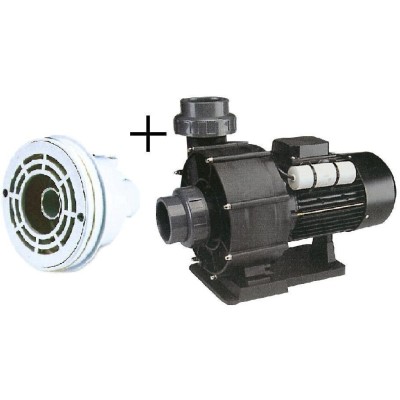 Pumpa 66 m3/h, 230 V, 2,2 kW+hlavice protiproudu(tryska 40 mm+sání)