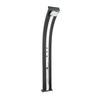 Solární sprcha DADA CURVE antracit/inox