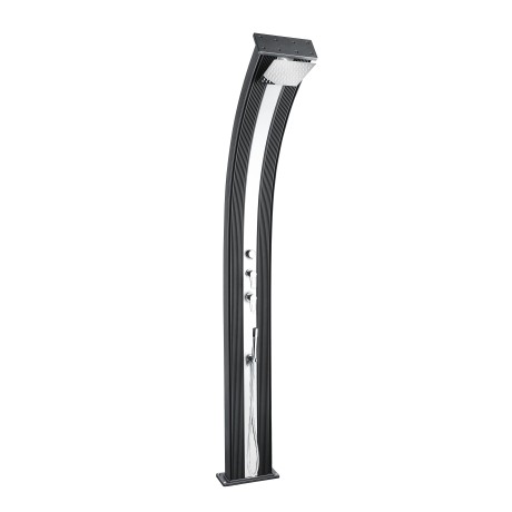 Solární sprcha DADA CURVE antracit/inox