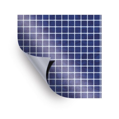 Fólie pro vyvařování bazénů - AVfol Relief - 3D Mozaika Dark Blue; 1,65m šíře, 1,5mm, metráž