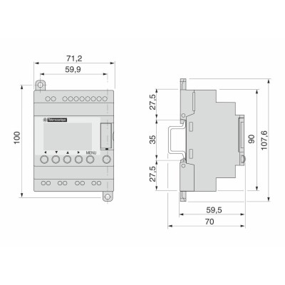 DIN modul ZELIO - řízení BESGO ventilu