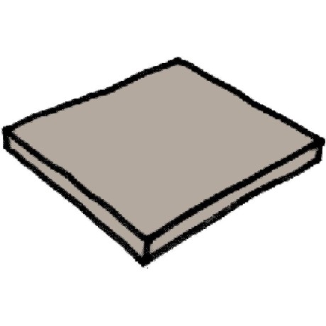 Dlažba Ardoise - šedá - čtvercový díl 500x500x25mm, 1m2