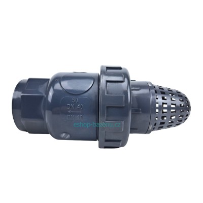 Tvarovka - Kuželový zpětný ventil 63 mm se sacím košem
