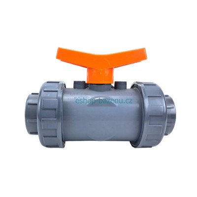 PVC Kulový třícestný ventil 32 mm T