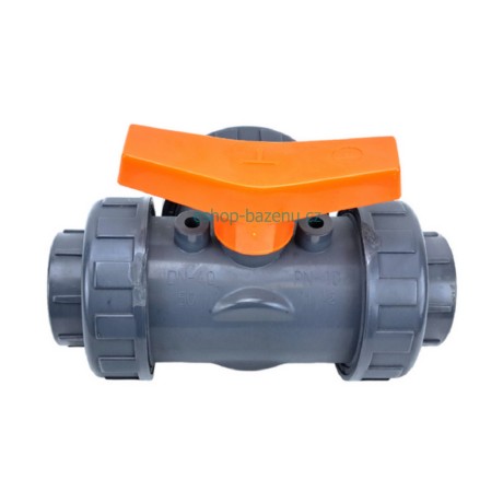 PVC Kulový třícestný ventil 32 mm T