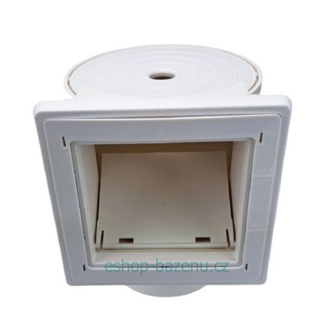 Skimmer VA 150 x 150 mm, s clonkou šroubů, pro fólie, připojení 1,5“