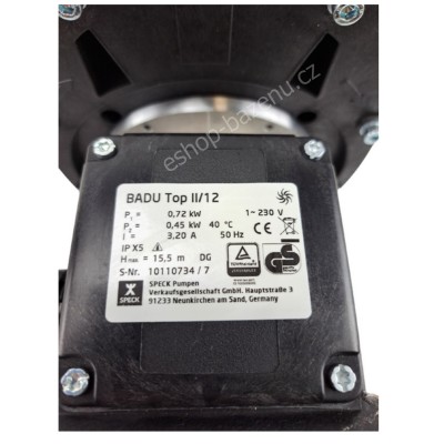 Čerpadlo Speck Bettar 12 - 230V, 12 m3/h, 0,45 kW