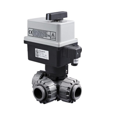 PVC Kulový el třícestný ventil 50 mm CH-L (nové FIP-L)