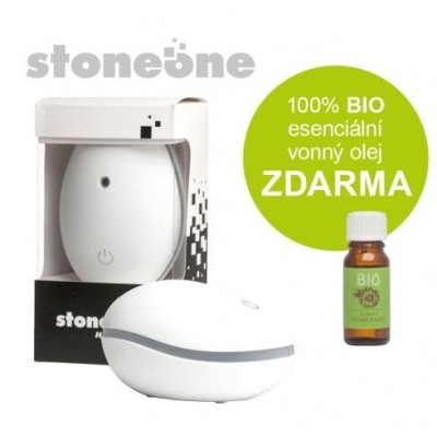 Ultrasonický aroma difuzér Hanscraft STONEONE bílý