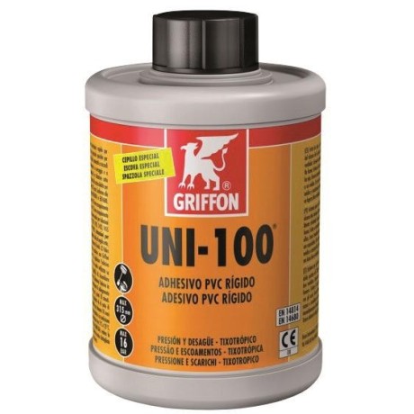 Lepidlo PVC GRIFFON UNI-100 se štětcem - 250 ml