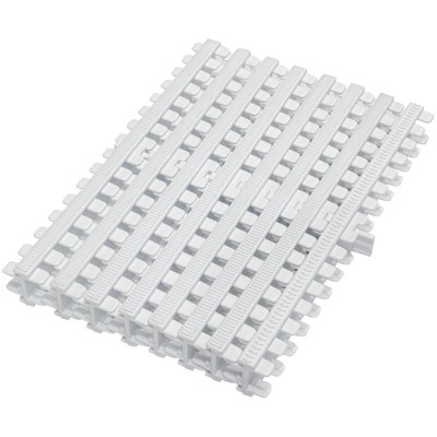Přelivový roll rošt pro veřejné bazény - bílý - šířka 295 mm, výška 35mm