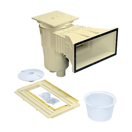 Skimmer 17,5 l, pro fólie, s mosaznými zástřiky, široké hrdlo, RAL1015