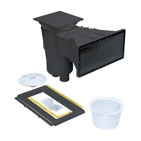 Skimmer 17,5 l, pro fólie, s mosaznými zástřiky, široké hrdlo, RAL7016