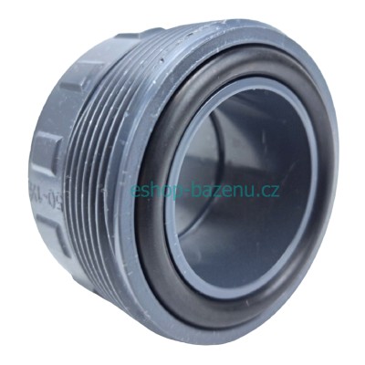 PVC tvarovka - Šroubení 50 x 1 1/2“ (vnější rozměr) , s o-kroužkem