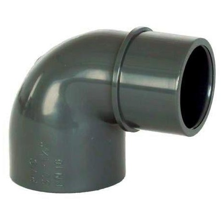 PVC tvarovka - Úhel 90° 50 (vnitřní rozměr) x 50 (vnější rozměr) 