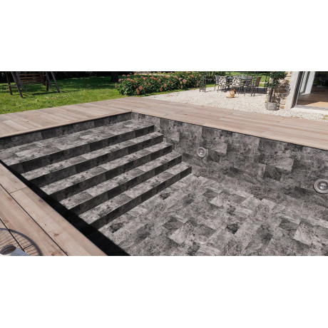Aquasense Signature - 3D Imperial Grey, tloušťka 1,8 mm, šíře 1,65 m, PALETA - 8 rolí