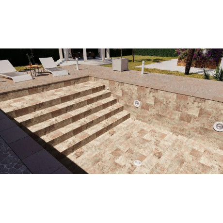 Aquasense Signature - 3D Imperial Sand, tloušťka 1,8 mm, šíře 1,65 m, PALETA - 8 rolí