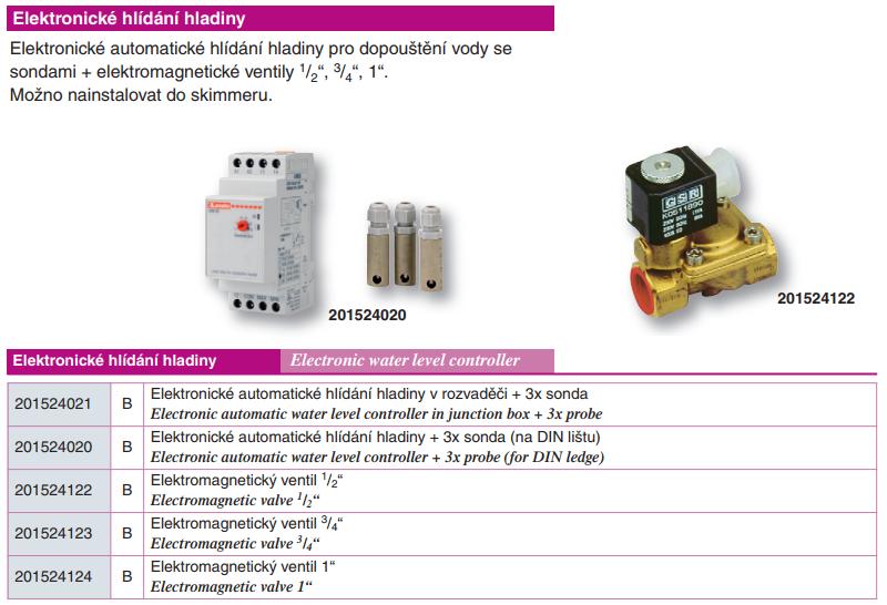 Elektronick&eacute; hl&iacute;d&aacute;n&iacute; hladiny - Elektromagnetick&yacute; ventil 1&ldquo;