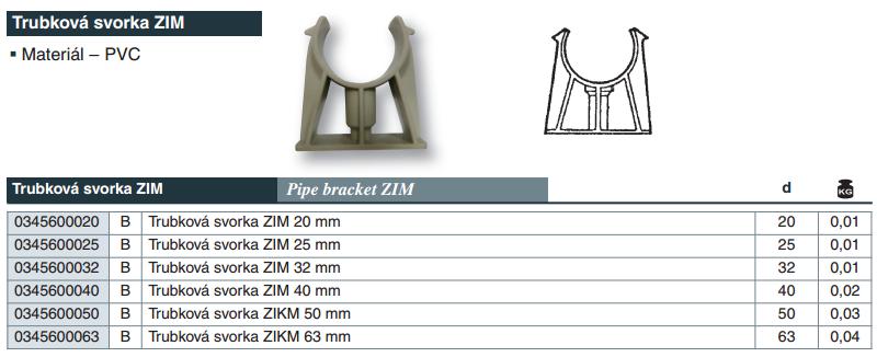 V&Aacute;GNER POOL PVC Trubkov&aacute; svorka ZIKM 63 mm